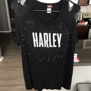 4/$25 Harley-Davidson Embellished Short Sleeve T-shirt